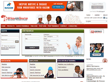 Tablet Screenshot of africajobsource.com